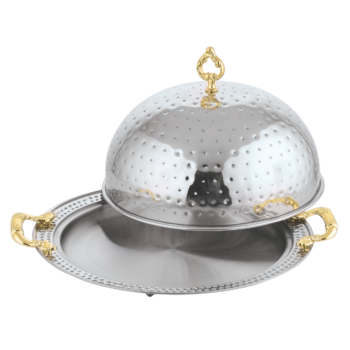 Duro Stainless Steel BBQ Platter | Embossed Design