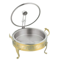 Food Container Shahi GL – Elegant Brass & Stainless Steel with Secure Lid | Ideal for Serving