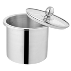 Duro Stainless Steel Air Tight Jar Set | 3pcs | Glass Lid