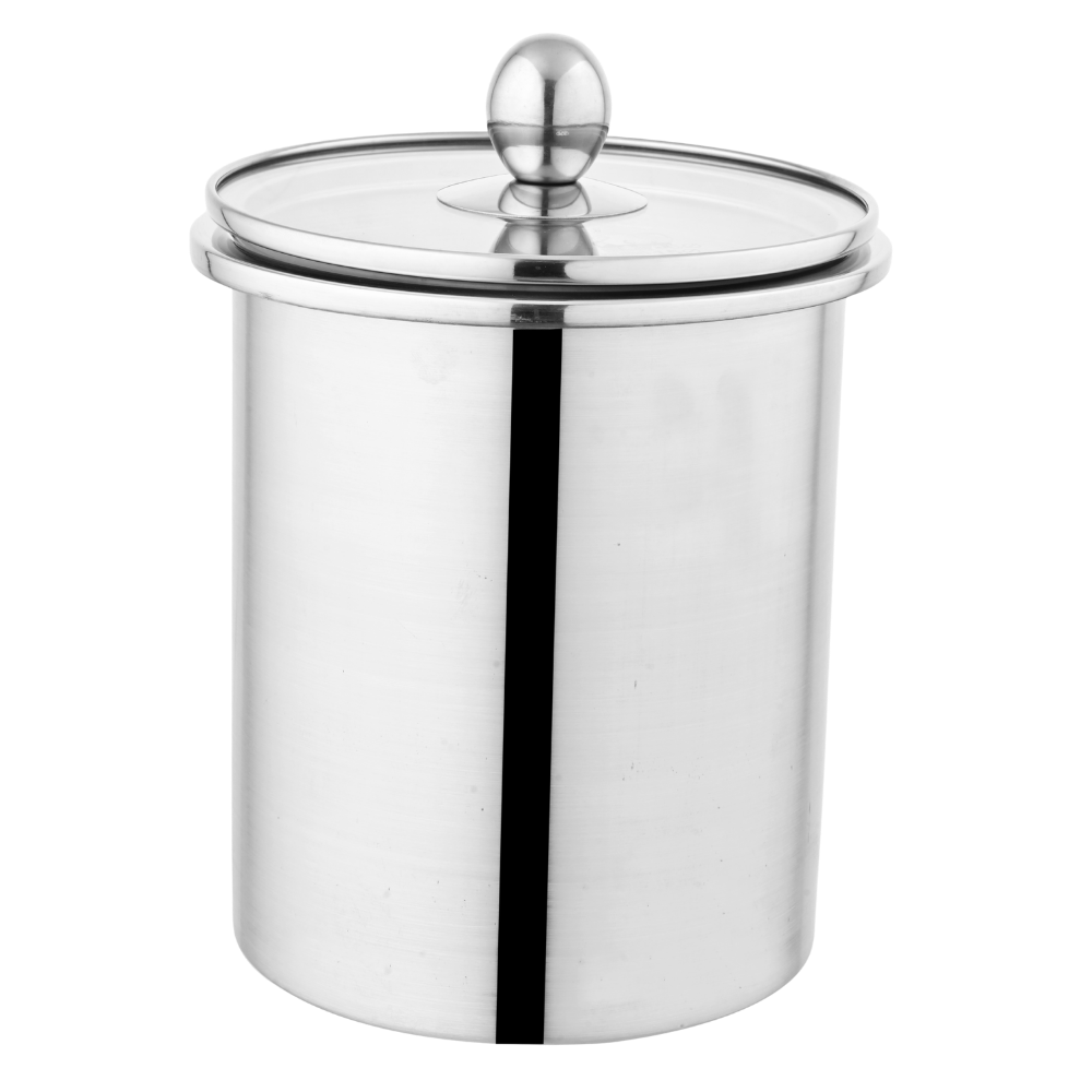 Duro Stainless Steel Air Tight Jar Set | 3pcs | Glass Lid