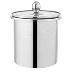 Duro Stainless Steel Air Tight Jar Set | 3pcs | Glass Lid