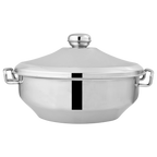 Royal Stainless Steel Hotpot | Hot and Cool Body | Steel Lid