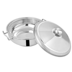 Royal Stainless Steel Hotpot | Hot and Cool Body | Steel Lid