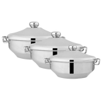 Royal Stainless Steel Hotpot | Hot and Cool Body | Steel Lid