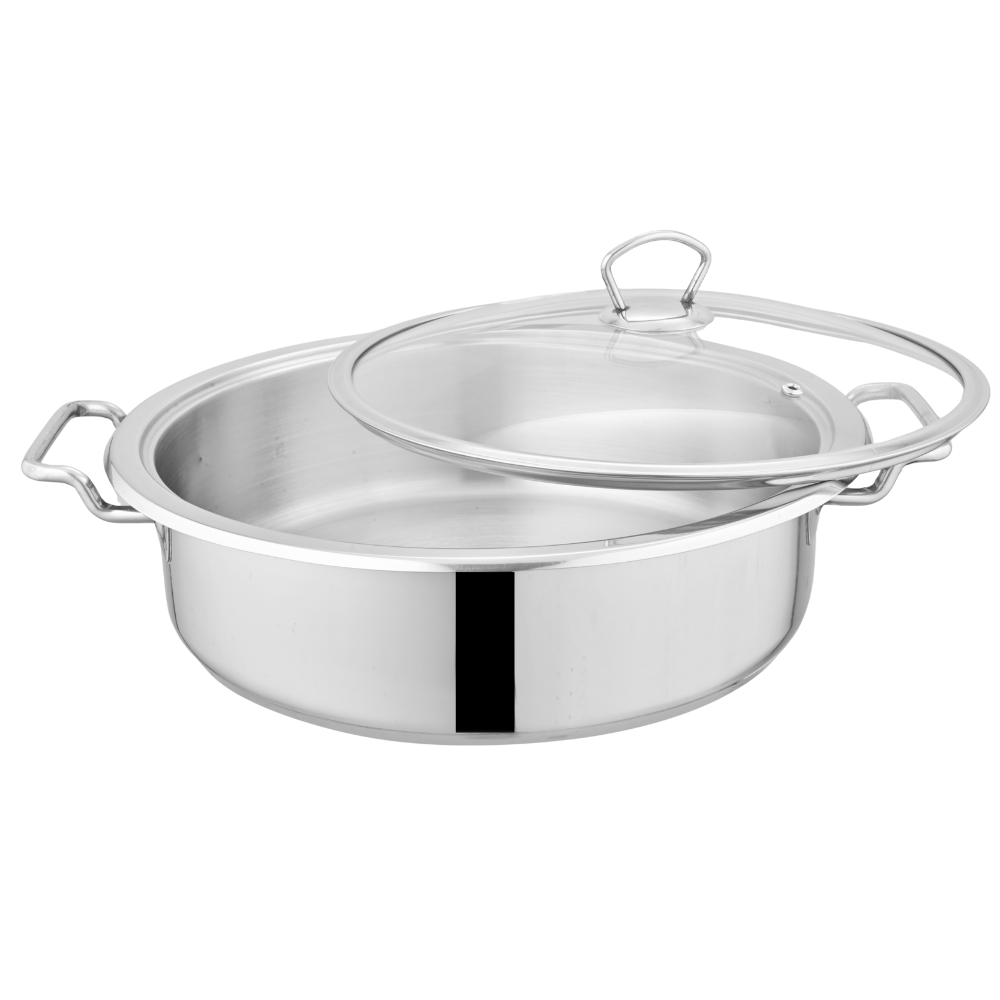 Alpha Stainless Steel Fish Pot | Glass Lid/Steel Lid | Encapsulated Bottom