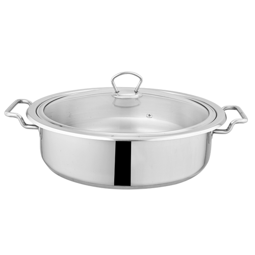 Alpha Stainless Steel Fish Pot | Glass Lid/Steel Lid | Encapsulated Bottom