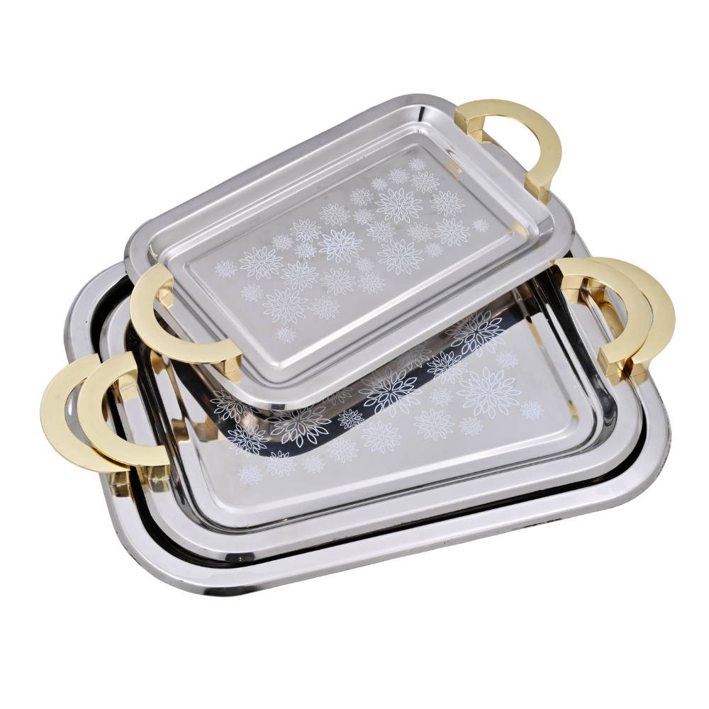 Duro Smart Tray Set | Stainless Steel | 3 pcs