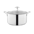 Alpha Crown Stainless Steel Casserole Pots | Encapsulated Bottom | Glass Lid | (304)Foodgrade