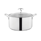 Alpha Crown Stainless Steel Casserole Pots | Encapsulated Bottom | Glass Lid | (304)Foodgrade