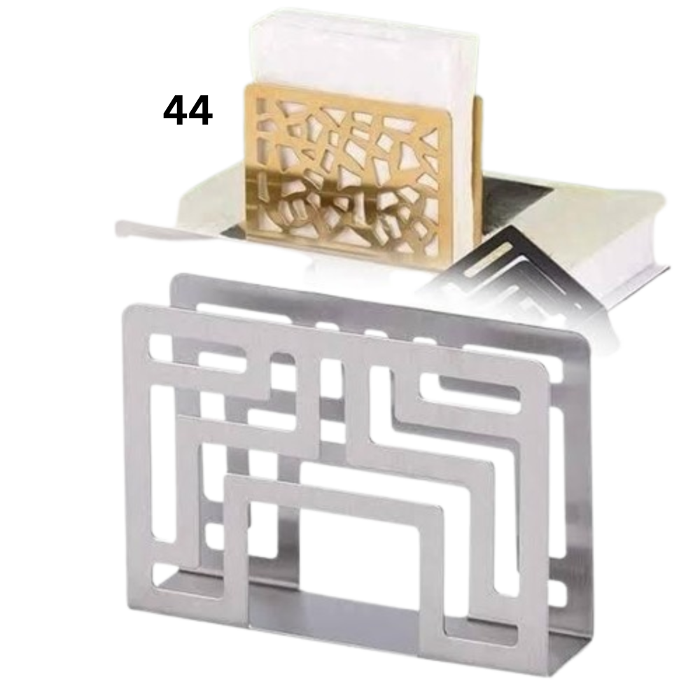 Stainless Steel Tissue Holder | Golden | Gray | Black Mate