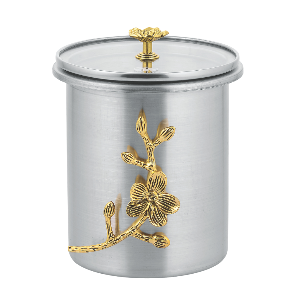 Duro Stainless Steel Air Tight Jars | Flora | Glass Lid